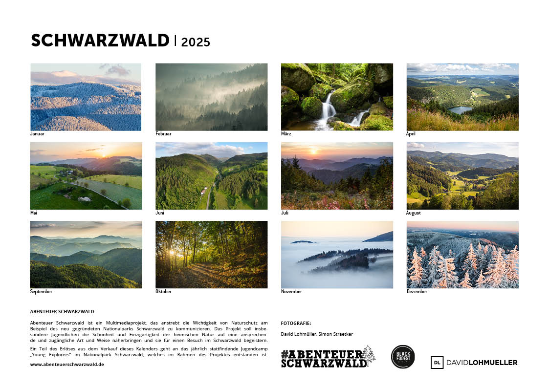 Schwarzwald Kalender 2025