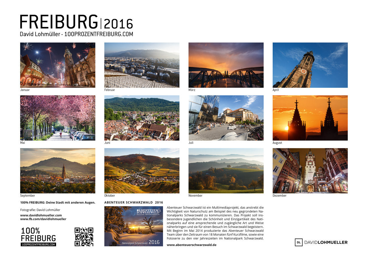 100% FREIBURG Kalender 2016