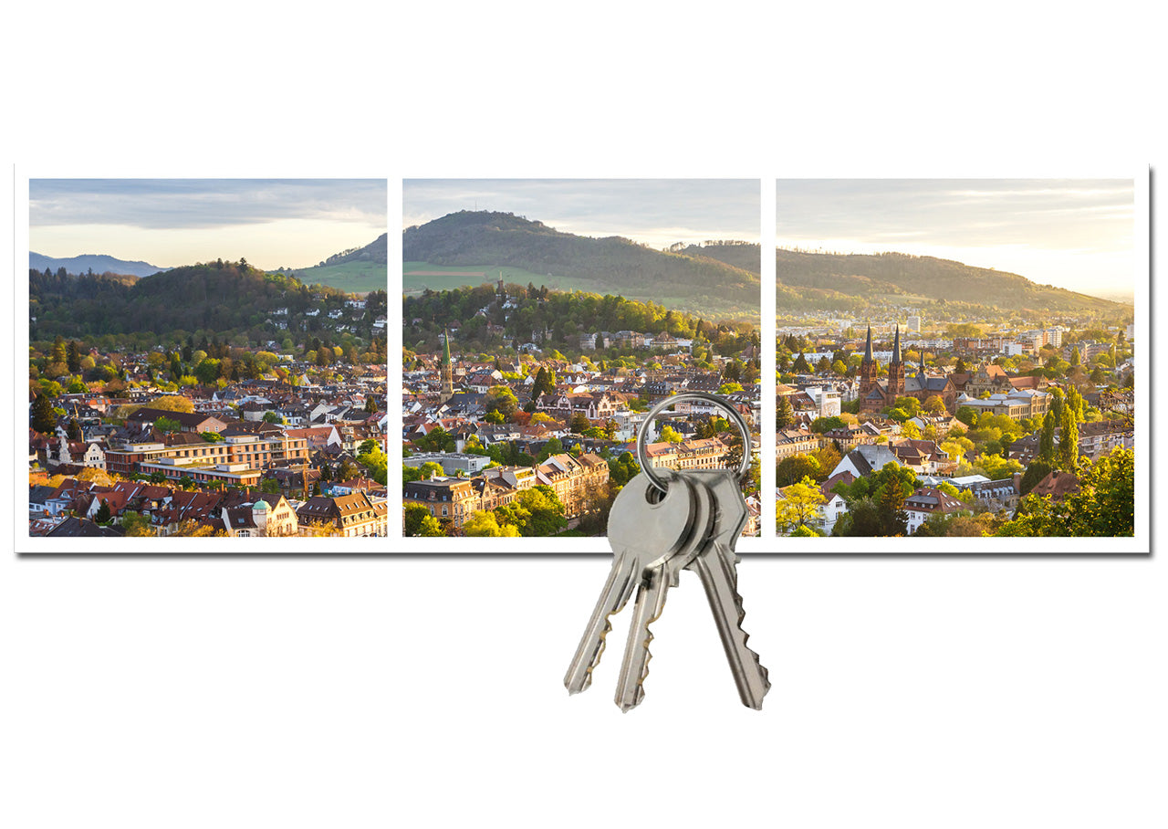 Magnet Schlüsselbrett - Freiburg Panorama