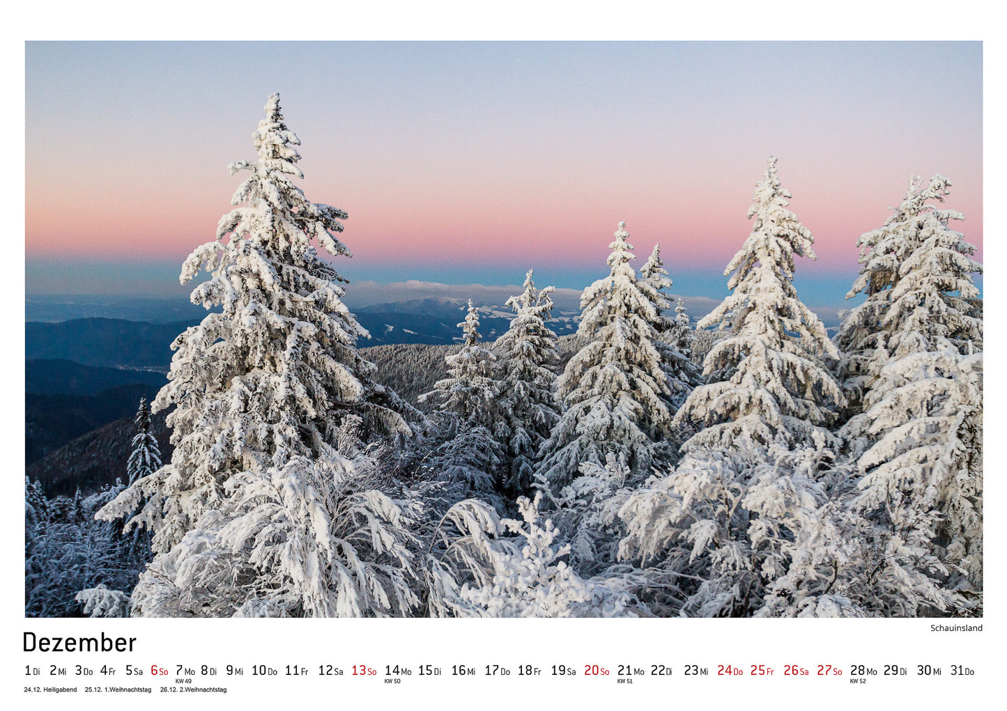 Schwarzwald Kalender 2026