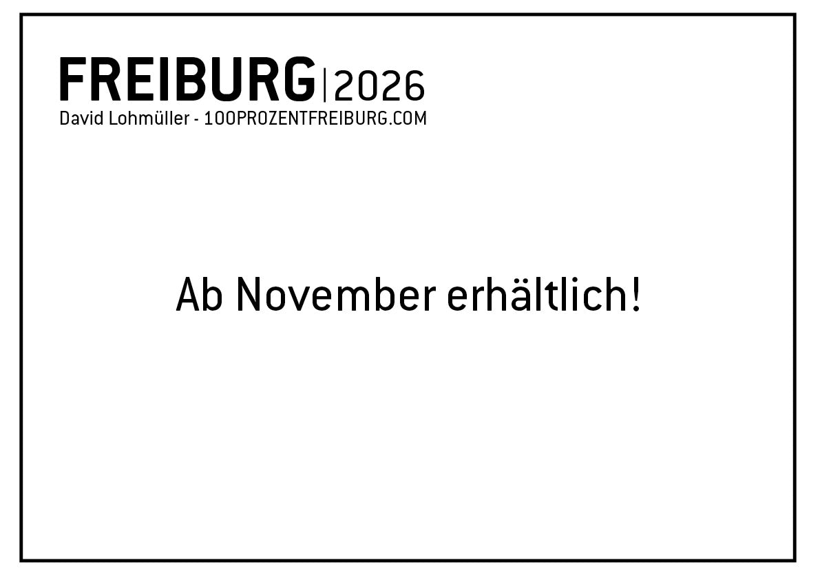 100% FREIBURG Kalender 2026